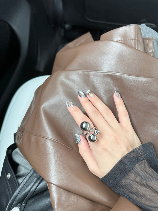 必買~質感大小拼BALLBALL RING