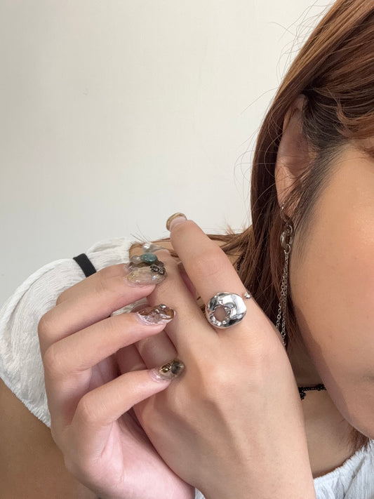 現貨// 開口圓洞洞RING