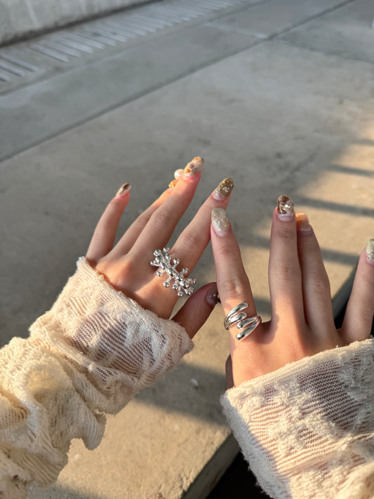 點點橫條開口RING