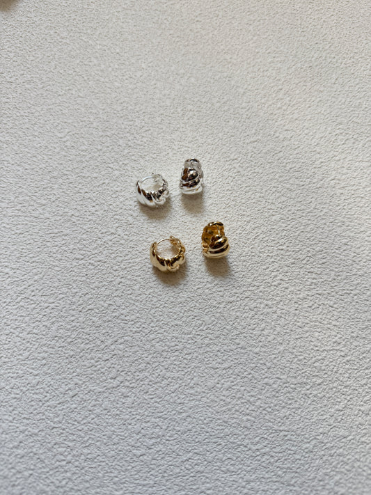 螺旋紋日常小耳環