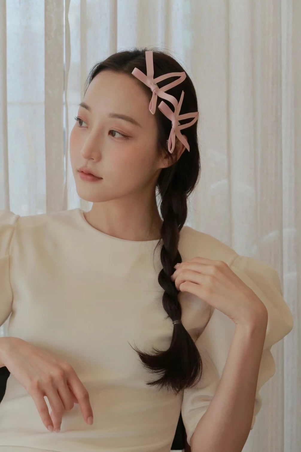 大蝴蝶結髮夾SET
