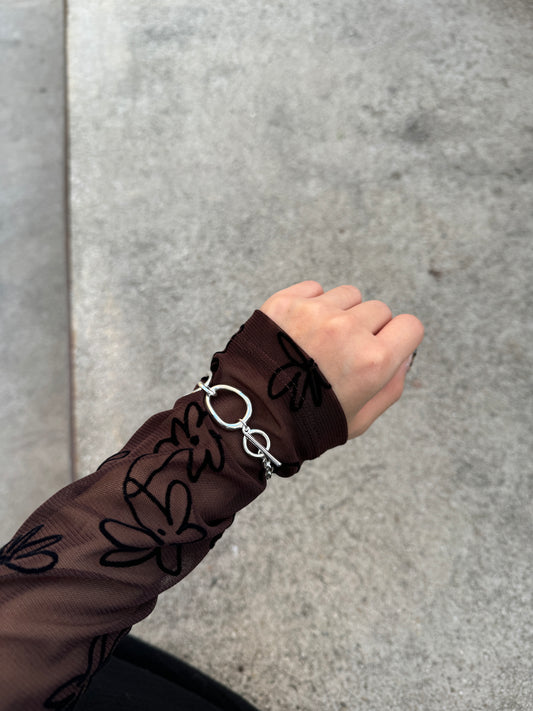 不規則大小扣扣手鏈