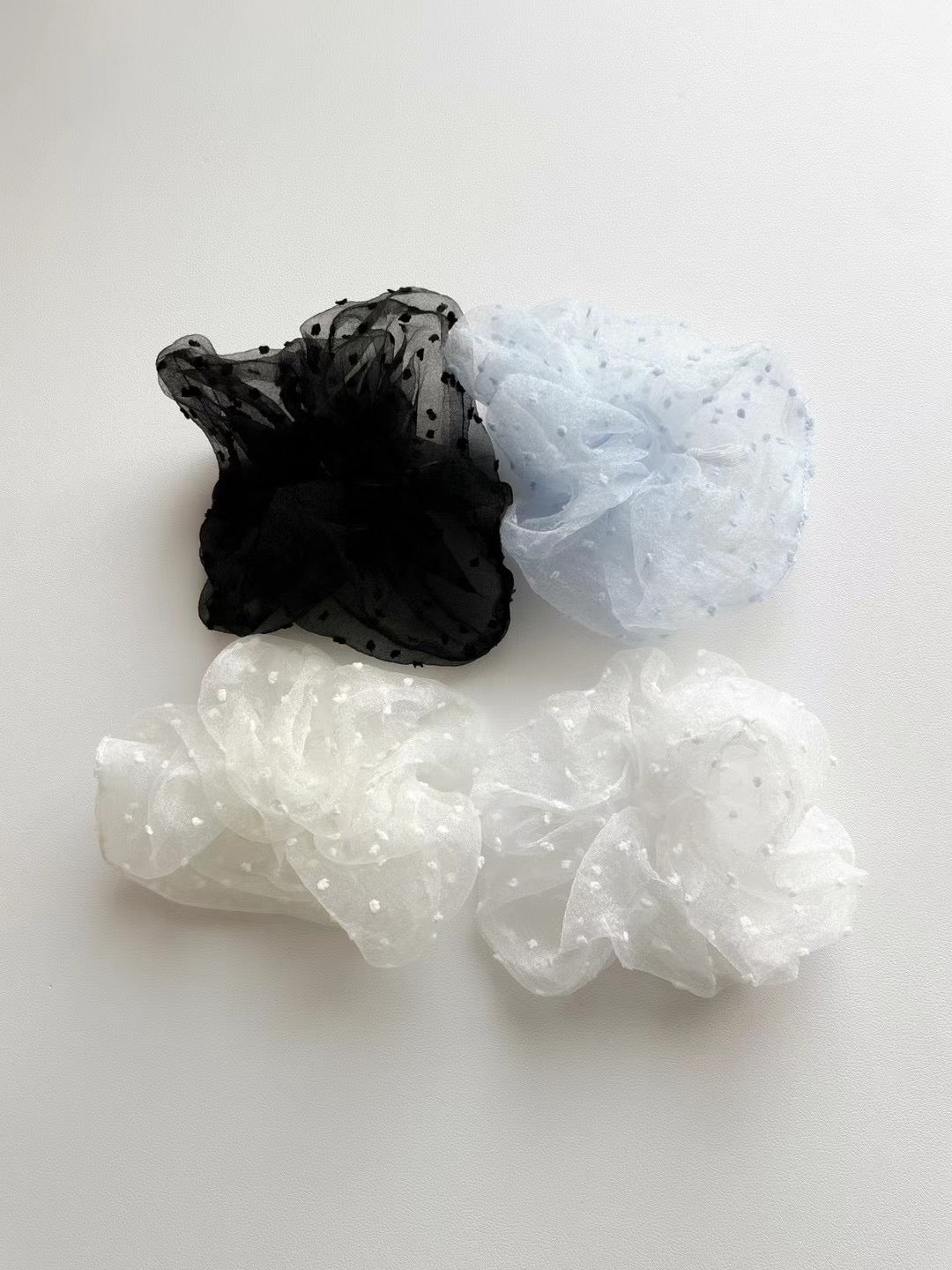 波點紗紗髮圈