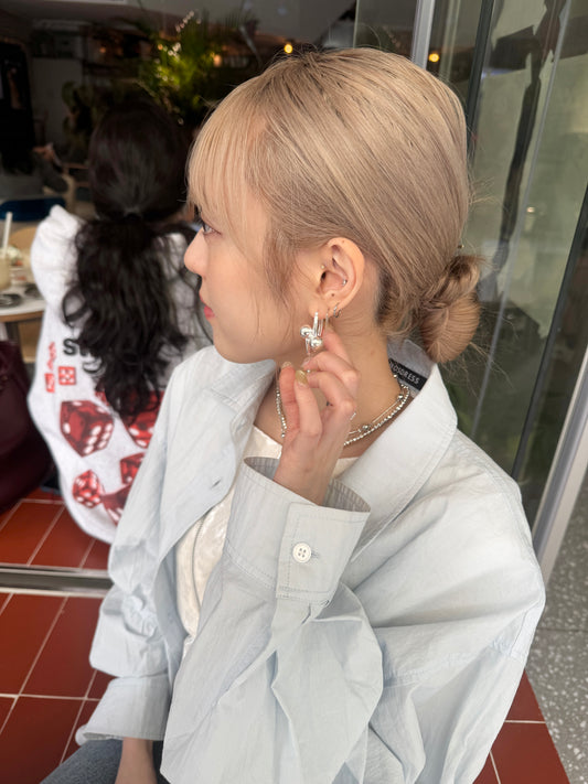 必買造形感波波耳環