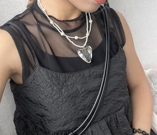 特別款~透明大心心頸鏈
