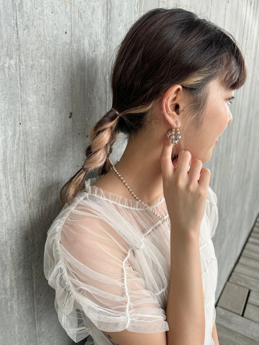 自留款!大小拼珠珠耳環