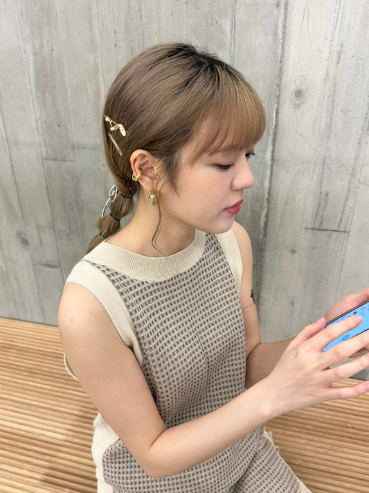 自留~!日系簡約粗圈耳環