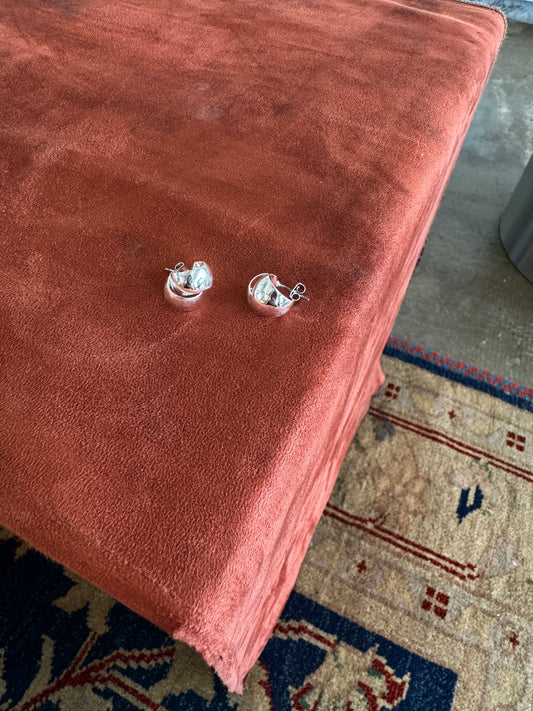 氣質感~雙層圓形耳環