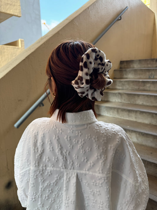 日系感UP! 牛奶毛毛髮圈