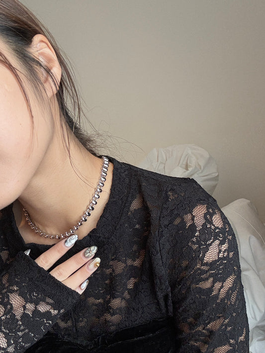 豆豆相連頸鏈~𐬼