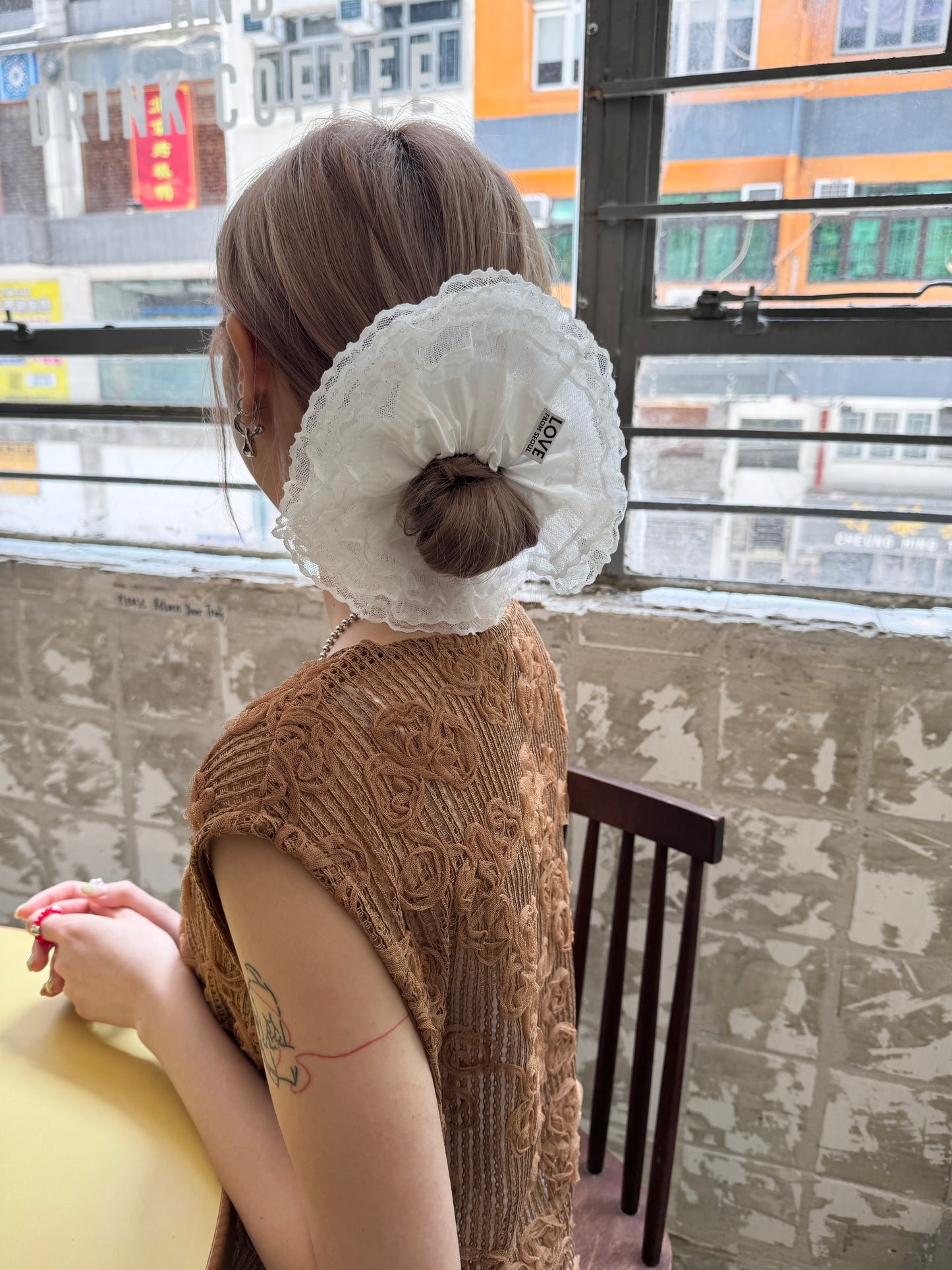 店主推薦! 3層Lace邊邊仙氣髮圈