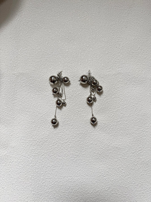 層次ballball長耳環