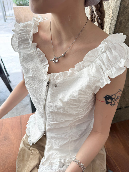 簡單感珠珠T扣頸鏈