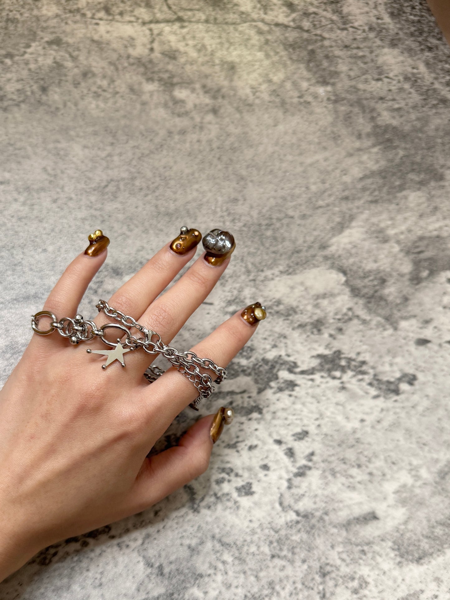 特別扣星形點點頸鏈