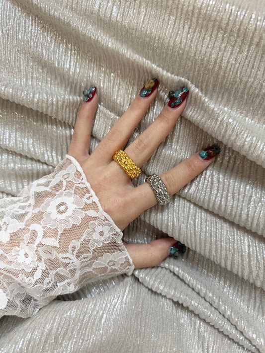 凹凸珠珠開口RING