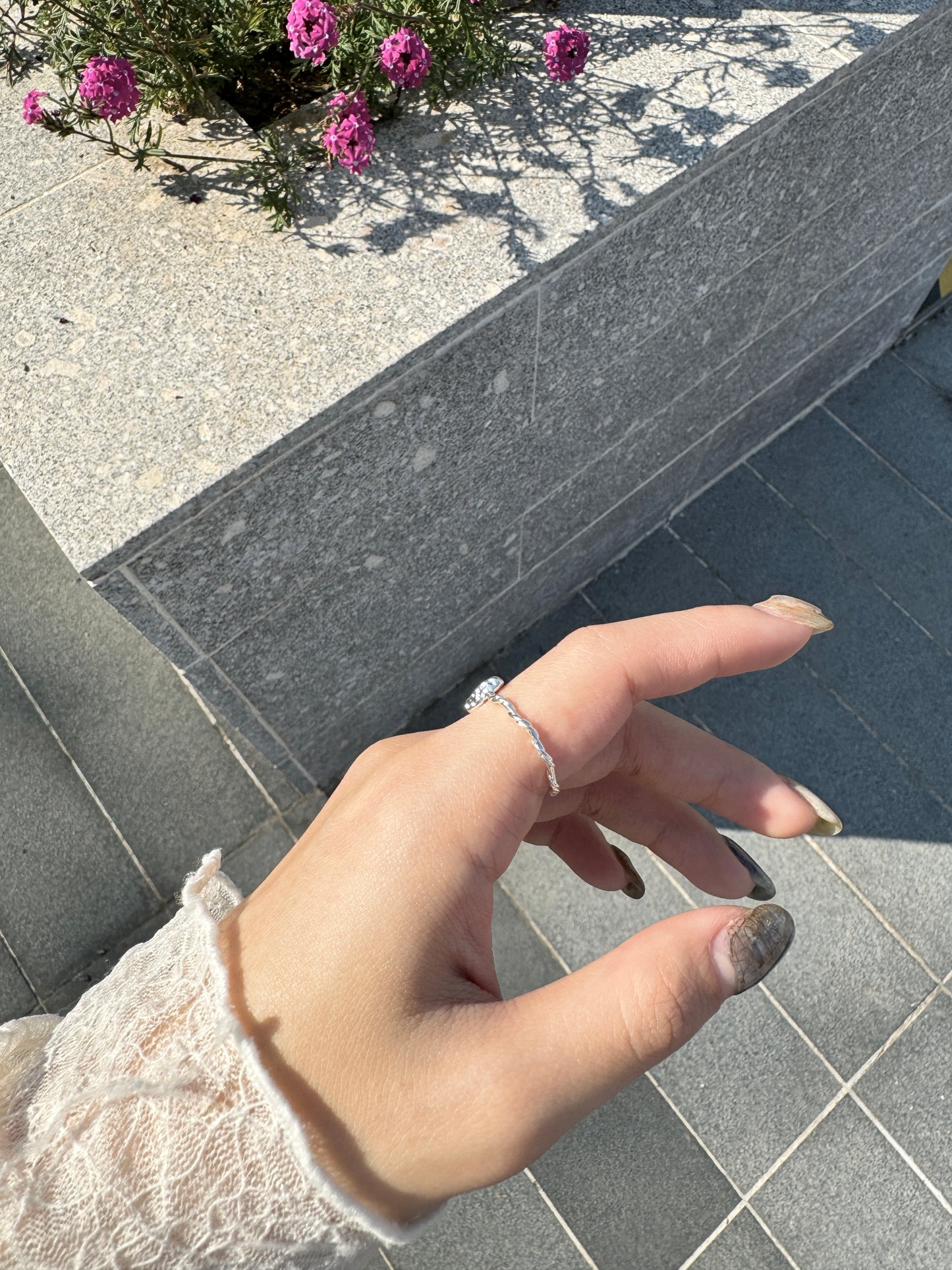 扭紋幼心心BASIC RING