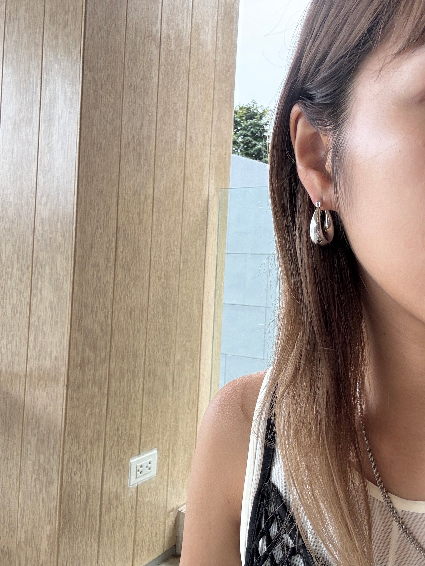 BASIC 脹卜卜方形耳環