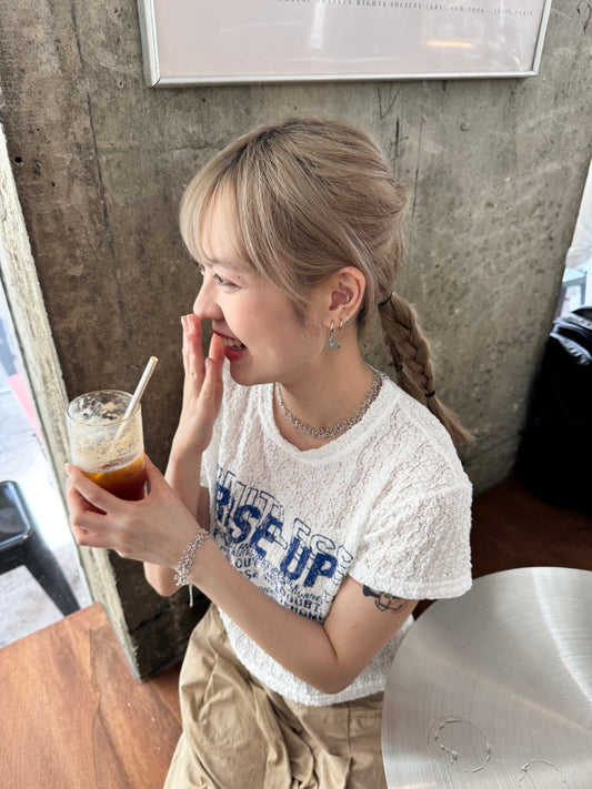 Must pick ❁⃘*.゚刻制小花形圓扣耳環