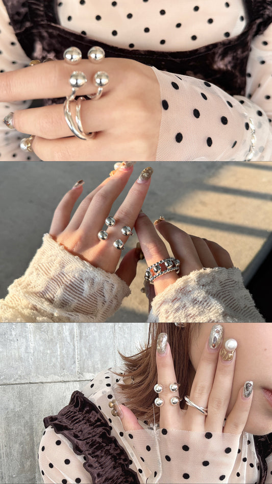 必買!!圓珠框框粗RING