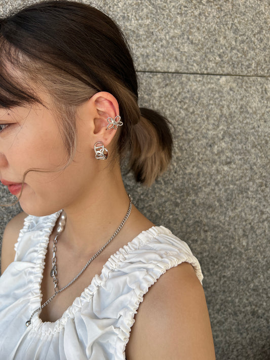 沒有閃石款🌸 花花EARCUFF