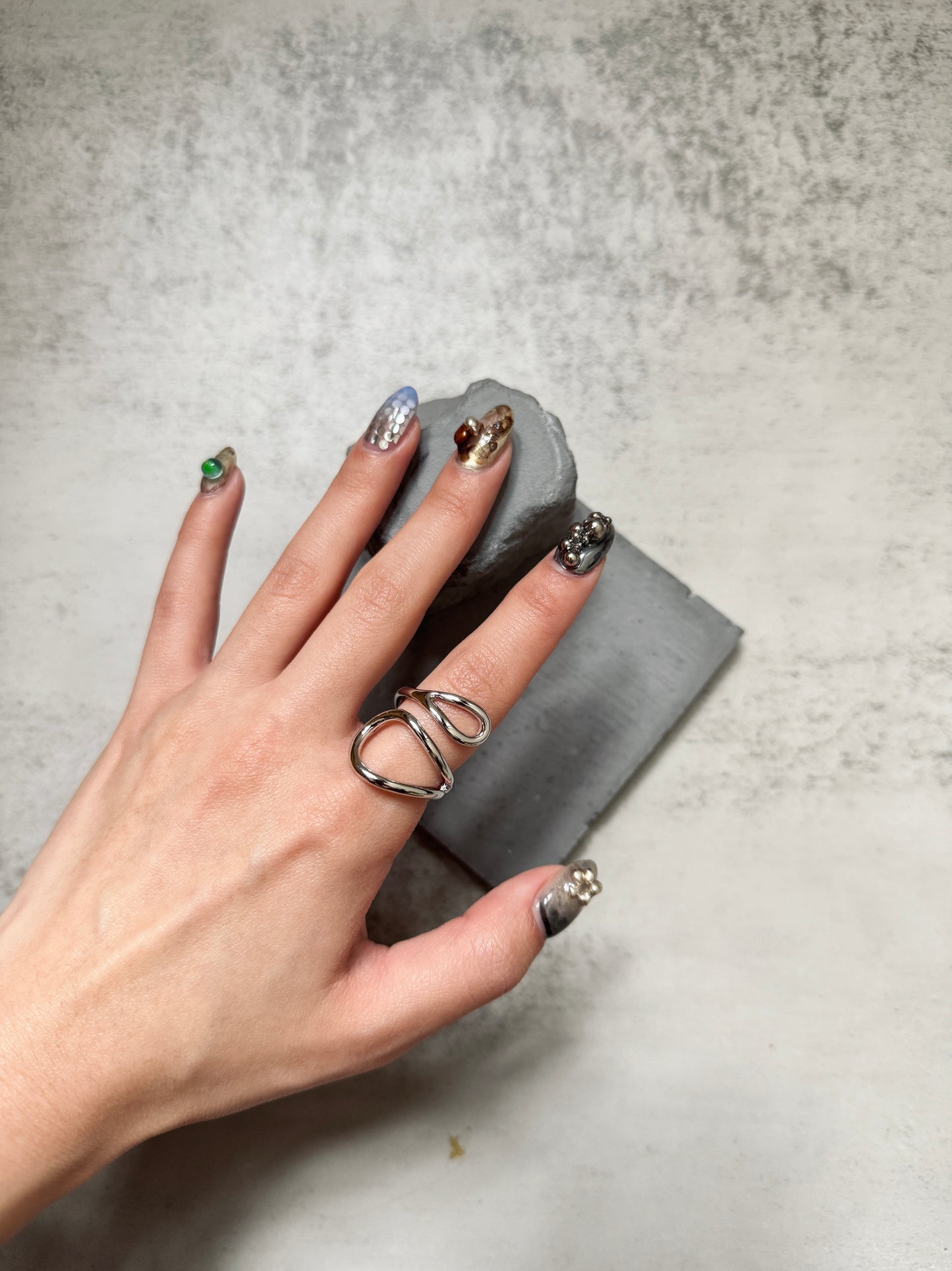 大小開口拼接RING