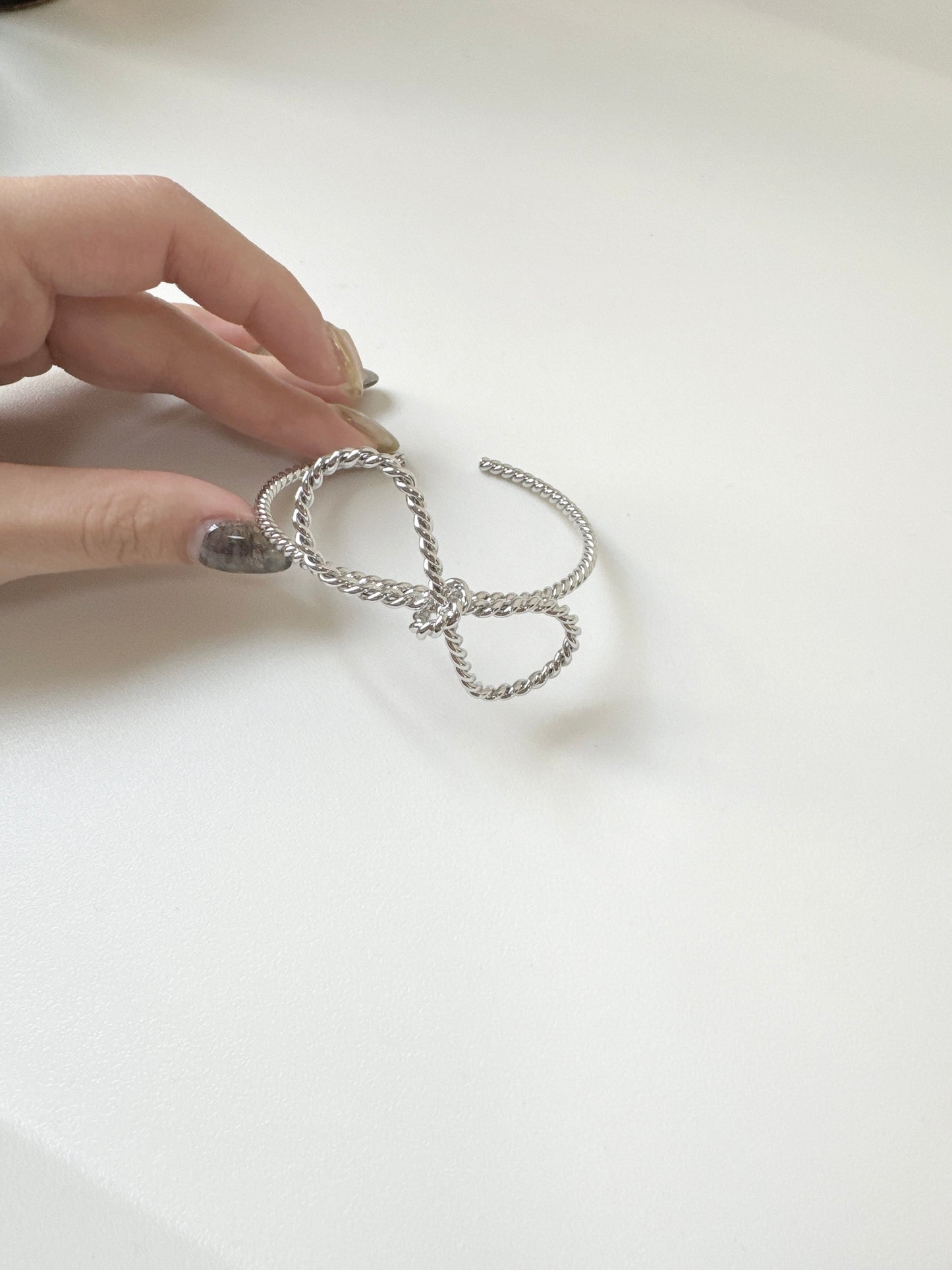 扭扭紋蝴蝶結手鈪(可調size)