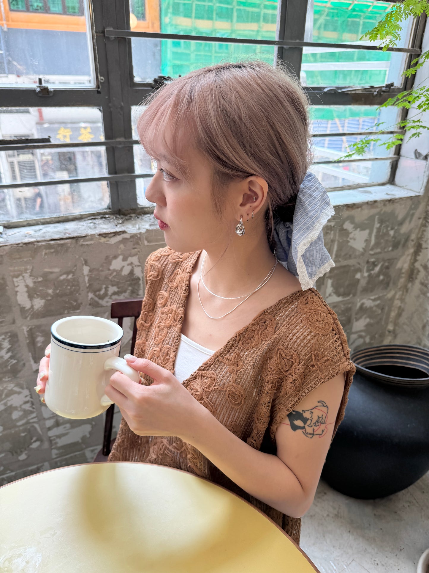 泡泡質感LACE大方形髮圈