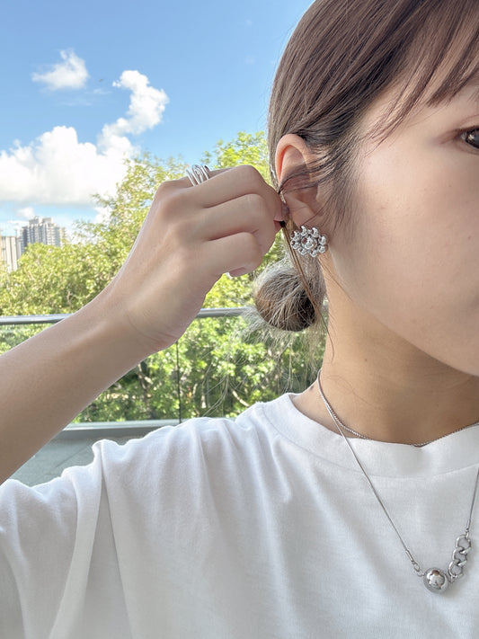 推!珠仔花花耳環✿