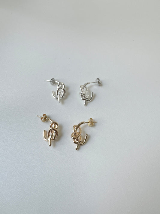 簡約系列~半彎圍圈小耳環