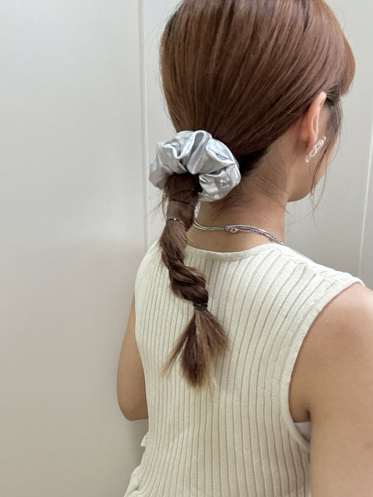 銀色系BASIC髮圈