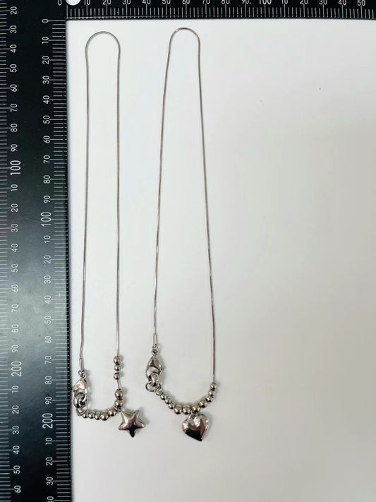 珠珠形狀頸鏈(心心/星形)