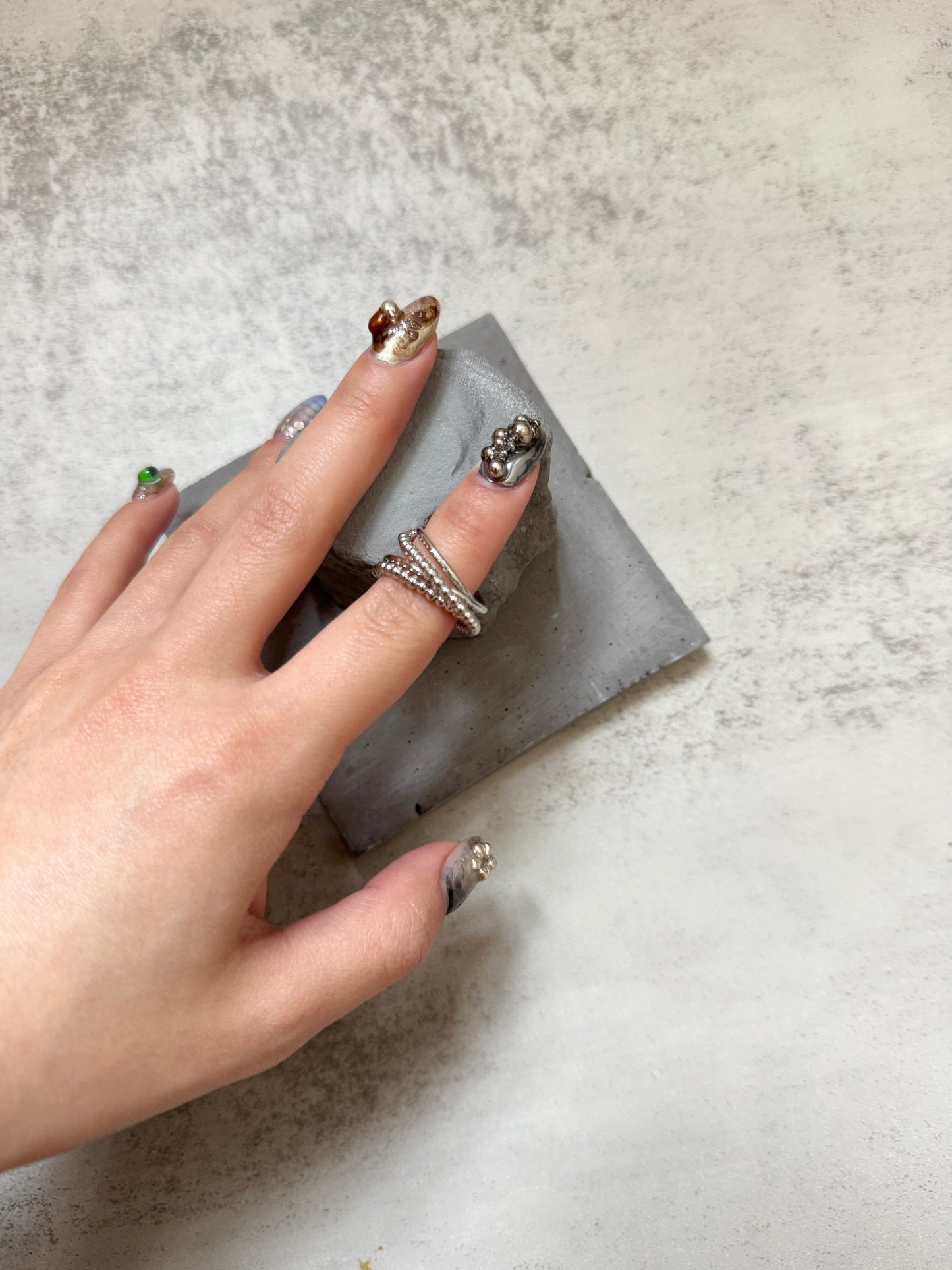 珠珠交叉圈EARCUFF