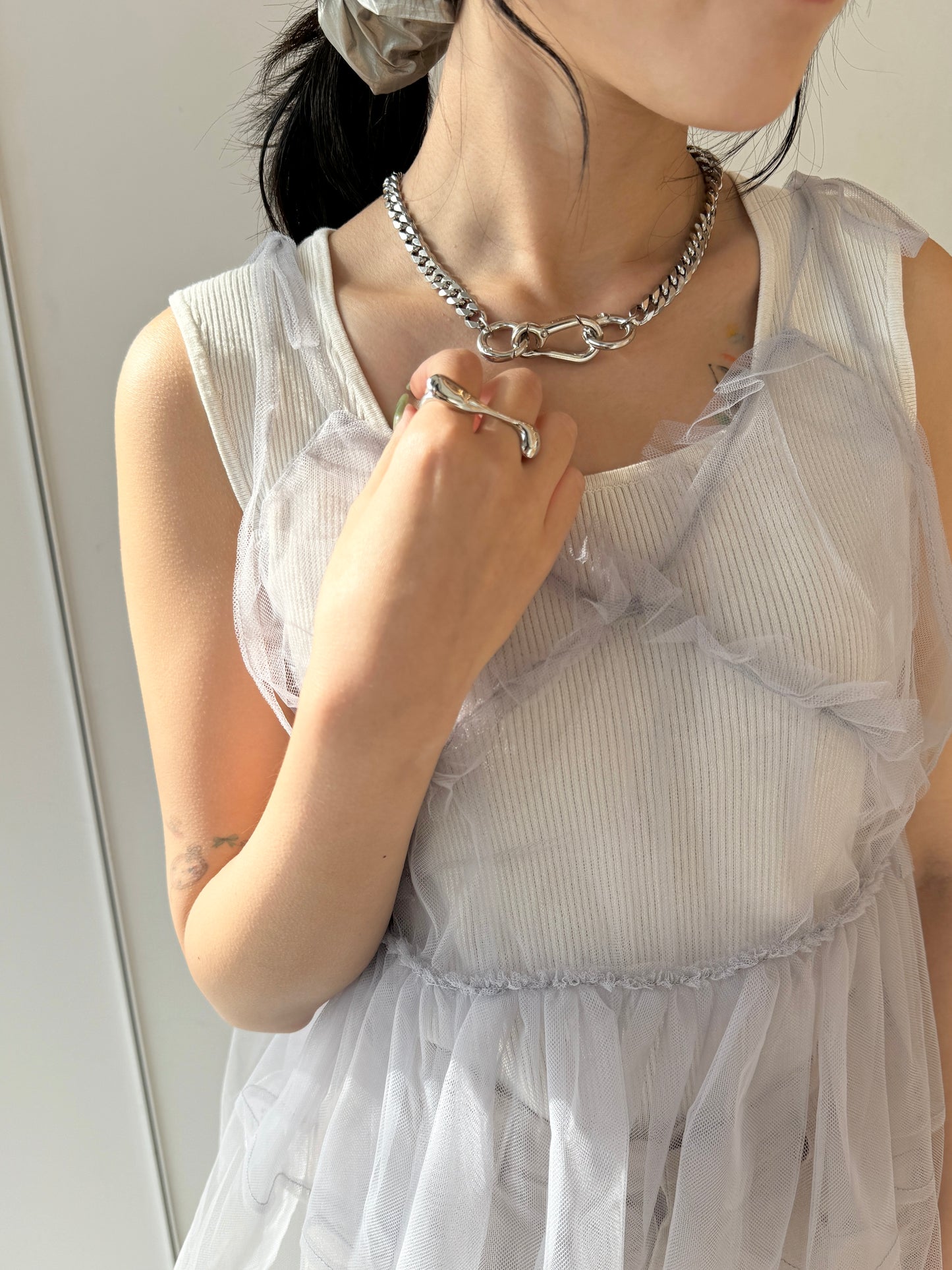 型格女生必買~BASIC扣扣粗頸鏈