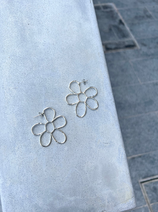 大花花形狀耳環