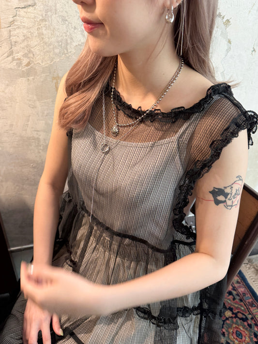 推!層次扣扣T形長頸鏈