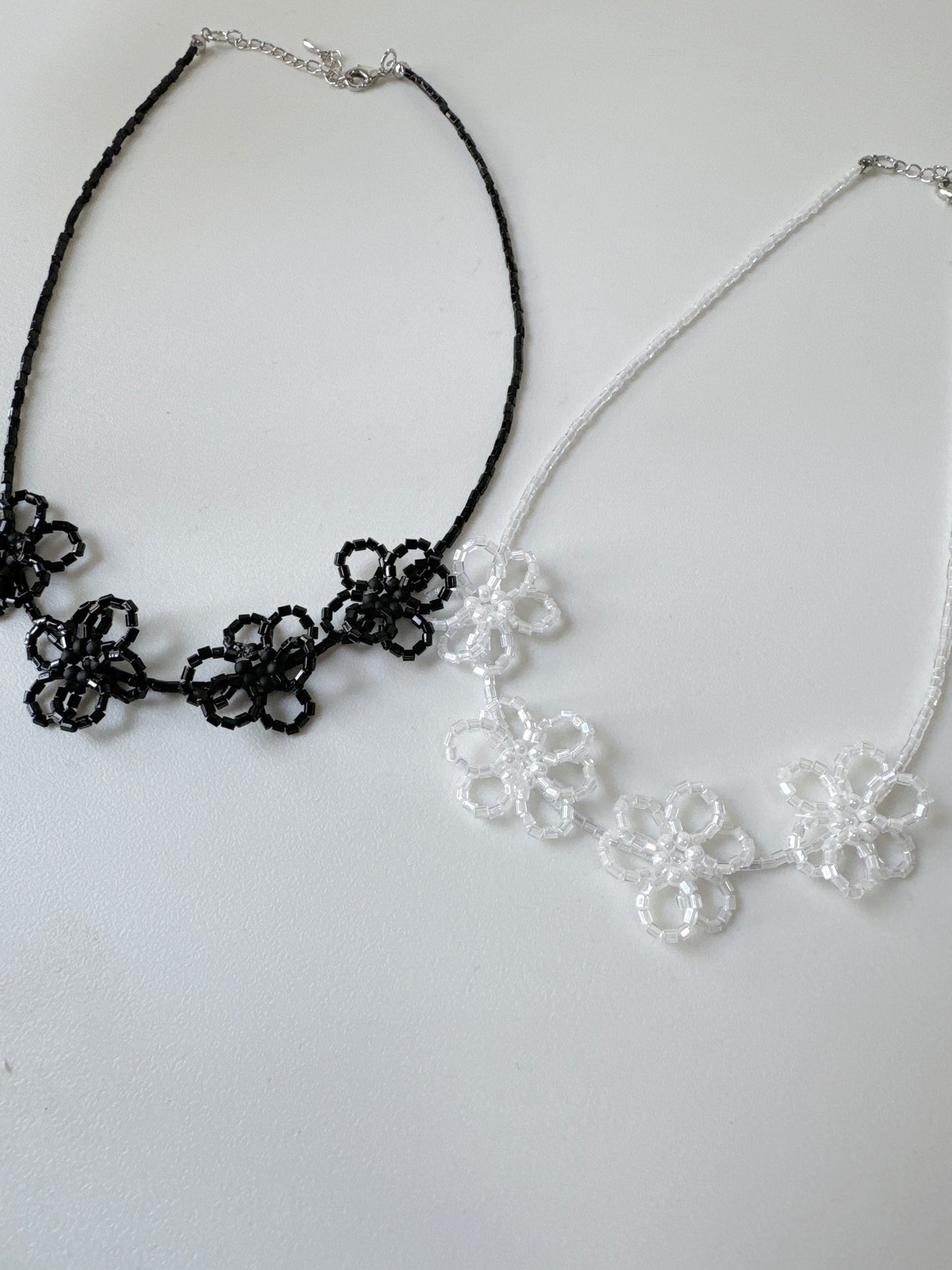 暗閃石花花頸鏈~