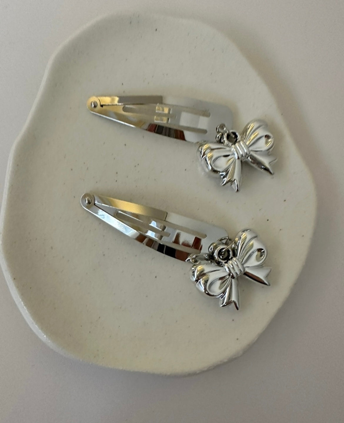 立體蝴蝶結吊墜髮夾set