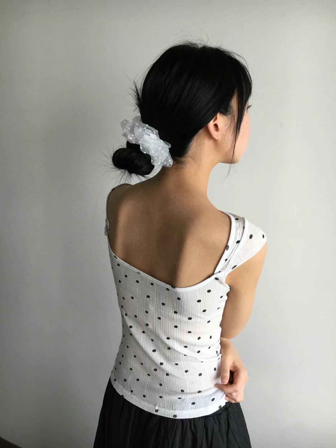波點紗紗髮圈
