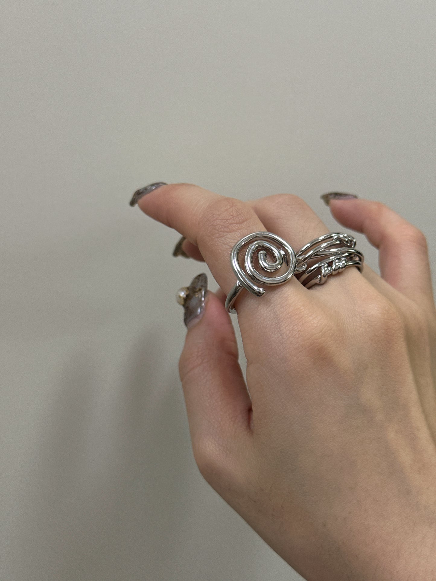 Basic橫條扣扣RING