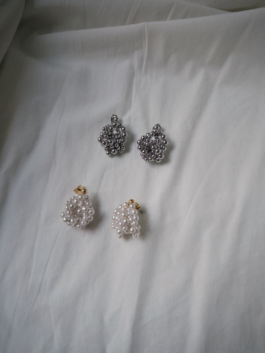 氣質感水滴形串珠耳環