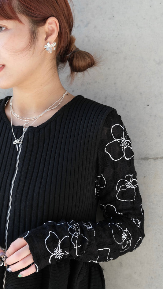 質感LAYER幼蝴蝶結頸鏈౨ৎ