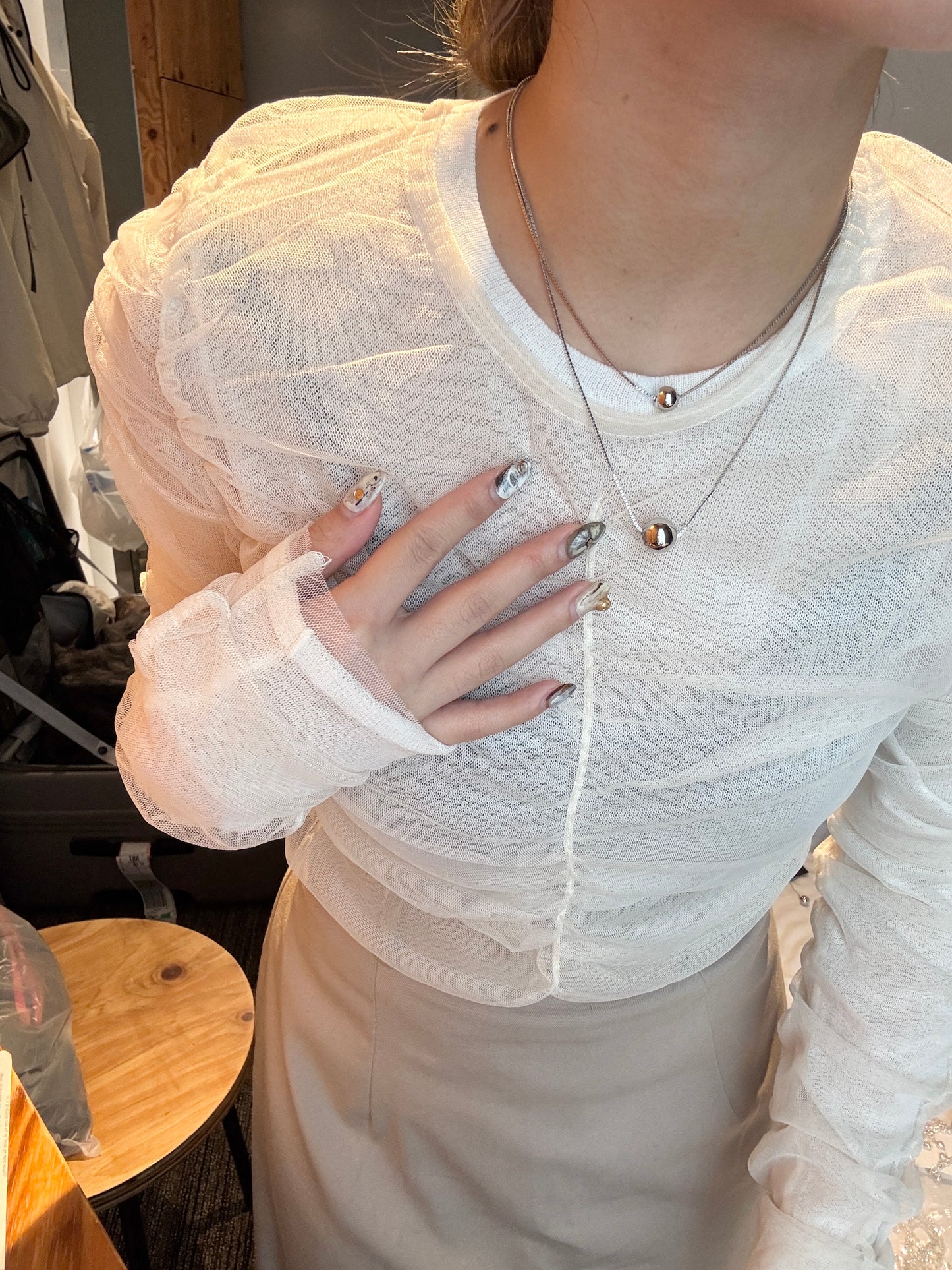 可分開戴!大小珠珠頸鏈SET