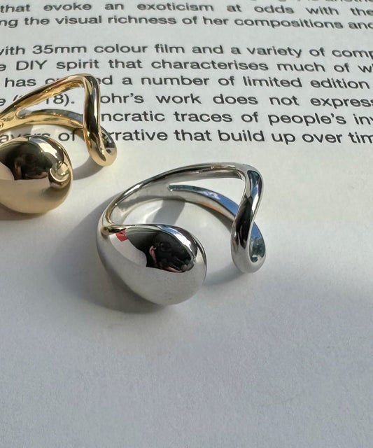 自留 空心彎彎RING