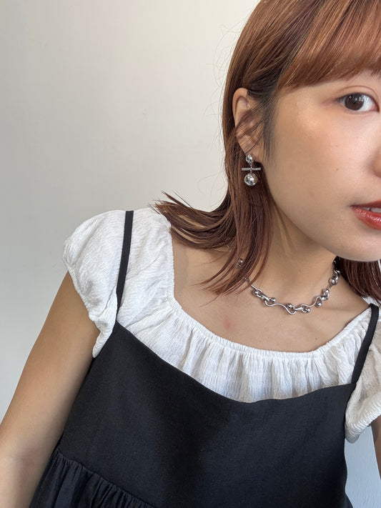 大小拼珠珠平衡耳環