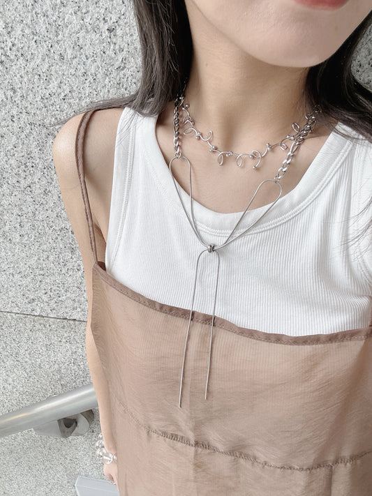 推★可調節的蝴蝶結頸鏈