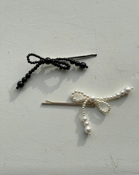 珍珠Ribbon髮夾