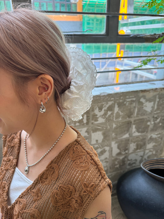 現貨⟡˖·質感小石彎彎耳環