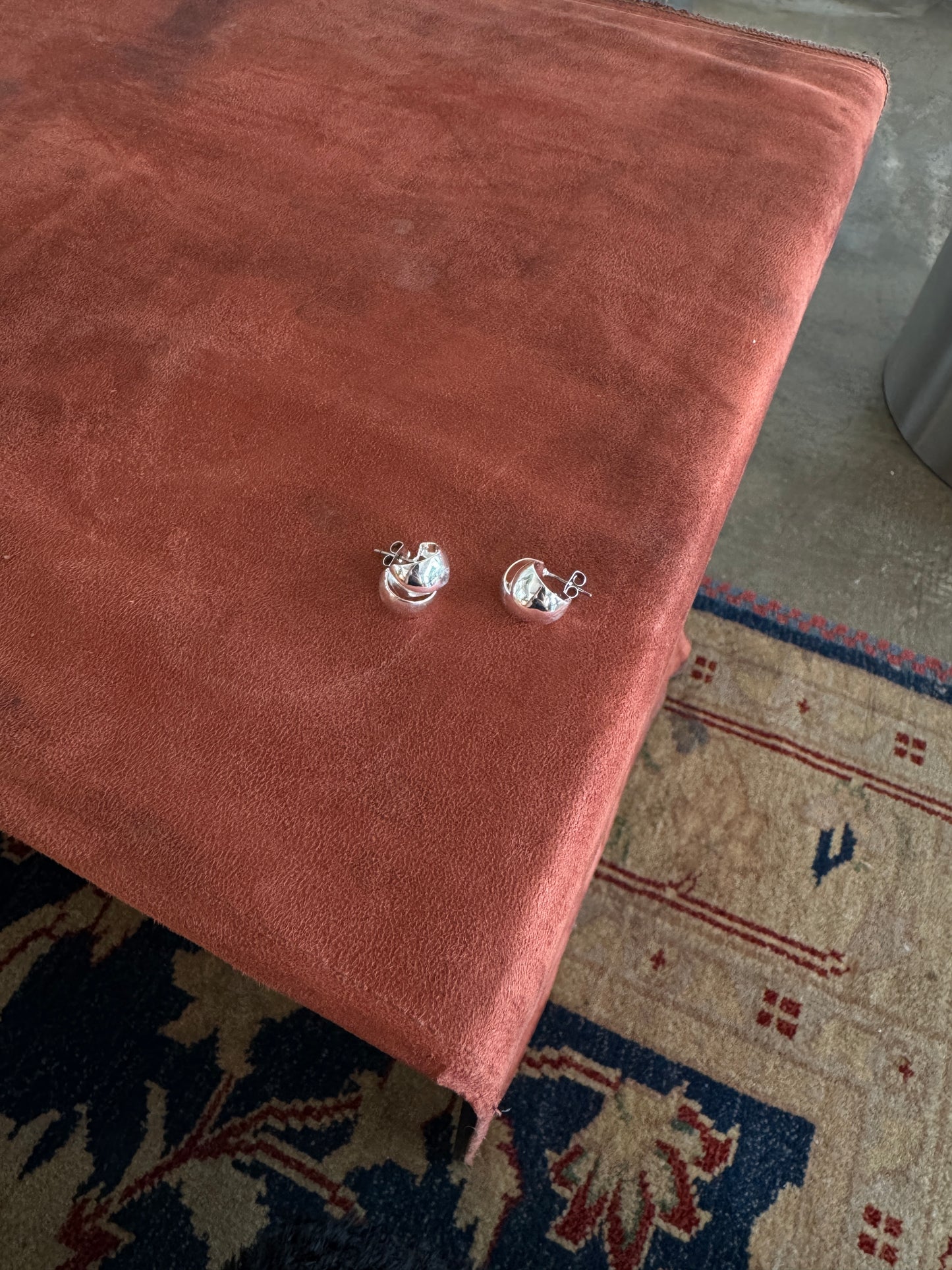 氣質感~雙層圓形耳環