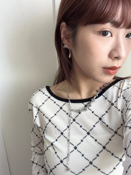 特別款!橫形水滴耳環