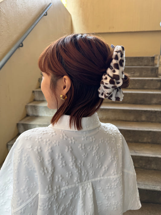 日系感UP! 牛奶毛毛髮圈